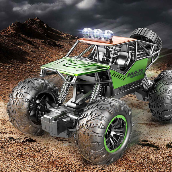 Τηλεκατευθυνόμενο Αυτοκίνητο Andowl Crawler Off-road για Παιδιά με Μπαταρίες - Πράσινο